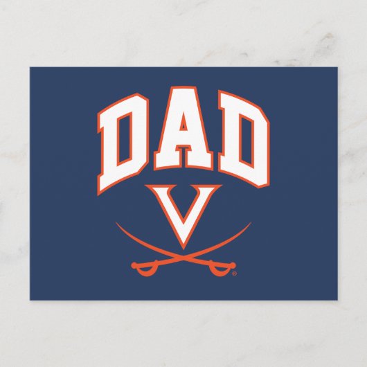 Virginia Cavaliers Dad Uitnodiging Briefkaart (Voorkant)
