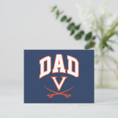 Virginia Cavaliers Dad Uitnodiging Briefkaart (Staand voorkant)