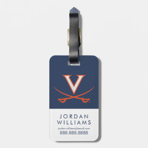 Virginia Cavaliers koolstofvezel Bagagelabel