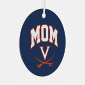Virginia Cavaliers Mama Metalen Ornament (Voorkant Rechts)