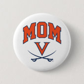 Virginia Cavaliers Mama Ronde Button 5,7 Cm (Voorkant)