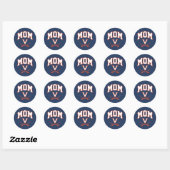 Virginia Cavaliers Mama Ronde Sticker (Vel)