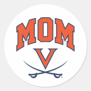Virginia Cavaliers Moeder Ronde Sticker