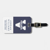 Virginia Cavaliers Polka Dots Bagagelabel (Voorkant horizontaal)