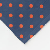 Virginia Cavaliers Polka Dots Fleece Deken (Hoek)