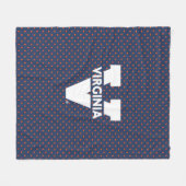 Virginia Cavaliers Polka Dots Fleece Deken (Voorkant (Horizontaal))