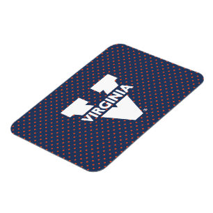 Virginia Cavaliers Polka Dots Magneet
