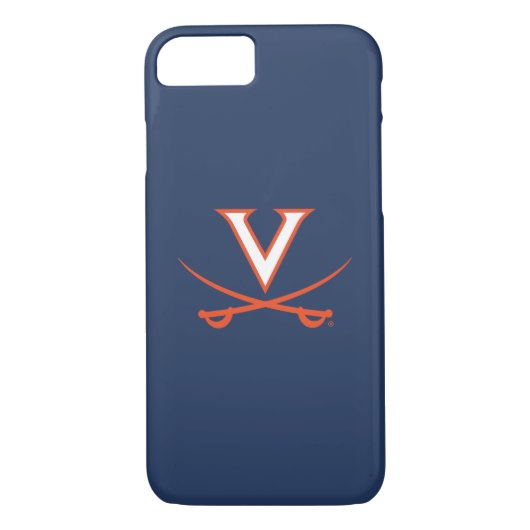 Virginia Cavaliers V Swords | Sinaasappel Case-Mate iPhone Case (Achterkant)