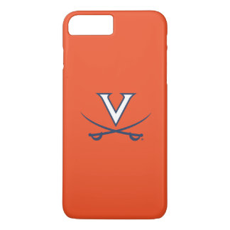 Virginia Cavaliers V Zwaarden | Blauw iPhone 8 Plus / 7 Plus Hoesje