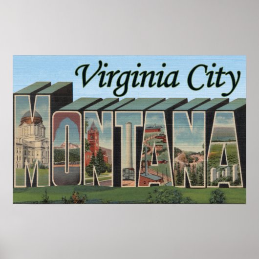 Virginia City, Montana Poster (Voorkant)