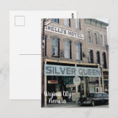 Virginia City Nevada 1950's Silver Queen Briefkaar Briefkaart (Voorkant / Achterkant)
