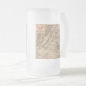 Virginia Civil War Battlefields Map, 1895 Matglas Bierpul (Voorkant rechts)