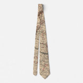  Virginia Civil War Battlefields Map, 1895 Stropdas (Achterkant)