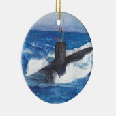 Virginia Class Warriors Submarine Ceramic Ornament (Rechts)