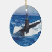 Virginia Class Warriors Submarine Keramisch Ornament (Rechts)