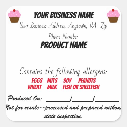 Virginia Cottage Law sticker home bakker (Voorkant)