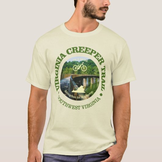 Virginia Creeper Trail (Cycling C)) T-shirt (Voorkant)