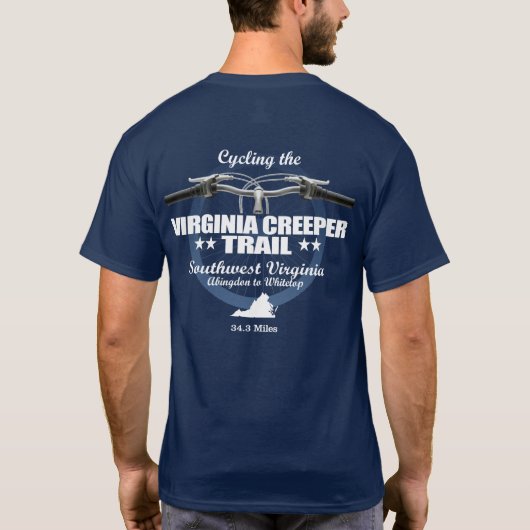 Virginia Creeper Trail (H2) T-shirt (Achterkant)