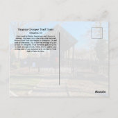 Virginia Creeper Trail Train Briefkaart (Achterkant)