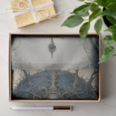 Virginia Creepy Vrouw Schedel Decoupage Papier (Geschenk)