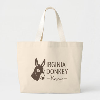Virginia Donkey Rescue Logo Grote Tote Bag