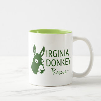 Virginia Donkey Rescue Tweekleurige Koffiemok