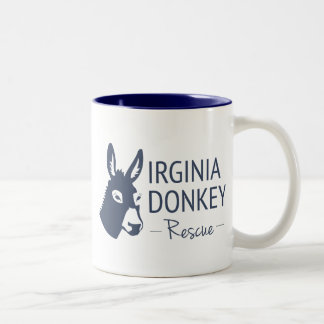 Virginia Donkey Rescue Tweekleurige Koffiemok