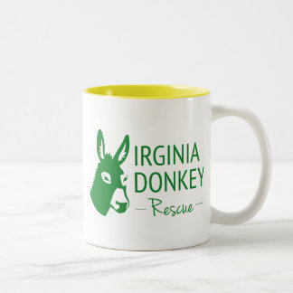 Virginia Donkey Rescue Tweekleurige Koffiemok