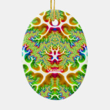 VIRGINIA ~ EASTER EGG ~ Multicolored Fractal ~