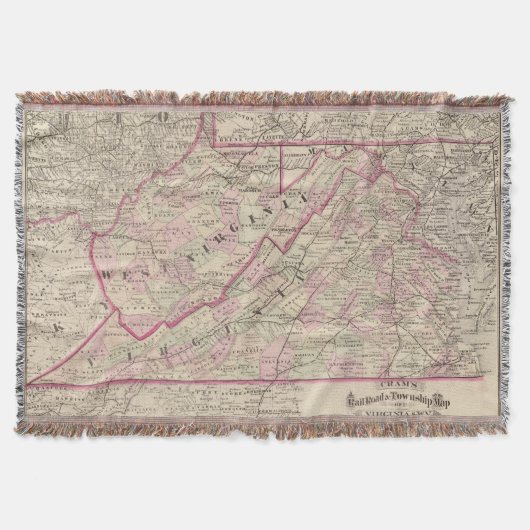 Virginia en West Virginia Deken (Voorkant)