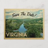 Virginia Enregistrer La Date Cartes Postales Vinta (Devant)