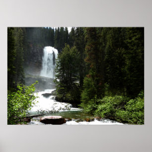 Virginia Falls in Glacier National Park Poster