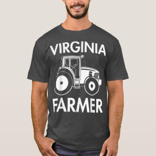 Virginia Farmer  Mannen Tractor Boerderij Local Fo T-shirt