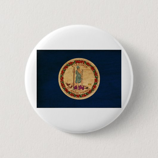 Virginia Flag Buttonnen Ronde Button 5,7 Cm (Voorkant)