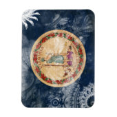 Virginia Flag Magneet (Verticaal)