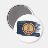 Virginia Flag Magneten (Voorkant / Achterkant)