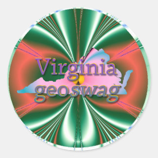 Virginia Geocaching levert Stickers Geoswag