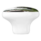 Virginia Herfsten in het Glacier National Park Keramische Knop (Zijkant)