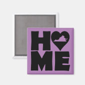 Virginia Home Heart State Fridge Magnet (Recto/Verso)