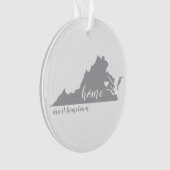 Virginia Hometown Personalized Ornament (voorkant)