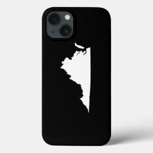 Virginia in wit en zwart iPhone 13 hoesje