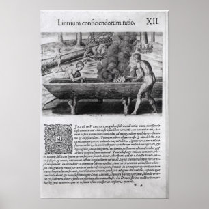 Virginia Indians die dugout boten maken Poster