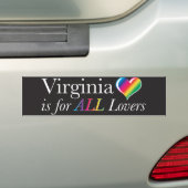 Virginia is voor ALL Lovers Bumpersticker (Op auto)