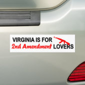 Virginia is voor de 2e wijziging ingediend bumpersticker (Op auto)