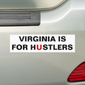 Virginia is voor Hustlers Bumpersticker (Op auto)