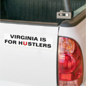 Virginia is voor Hustlers Bumpersticker (Op Truck)