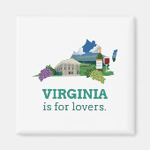 Virginia is voor Lovers Magneet (Voorkant)