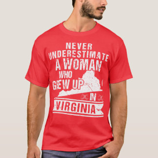  Virginia kaart Vrouw T-shirt