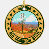Virginia Keramisch Ornament (Achterkant)