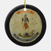 VIRGINIA!!! KERAMISCH ORNAMENT (Achterkant)